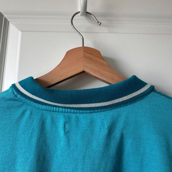Urban Outfitters Reggie Soccer Jersey Tee Size M Teal blue - Picture 10 of 10